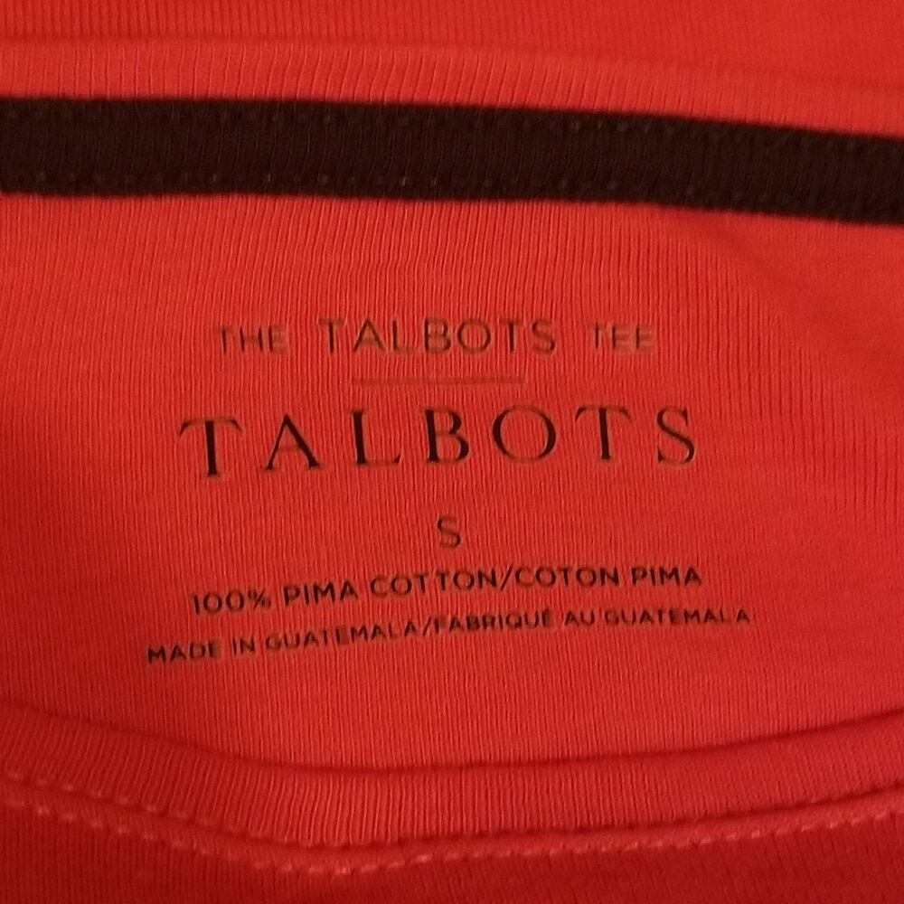 Talbots Small Top Lot Of 2 Long Sleeve Tee Red Cotton Black Rayon Classic Basic - Picture 2 of 9
